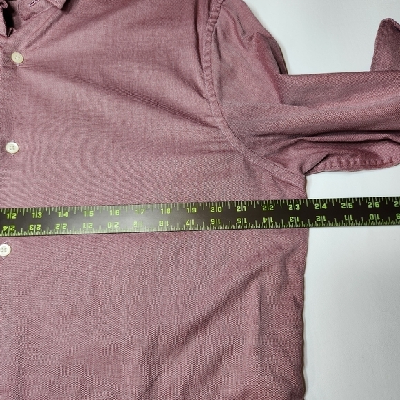 Banana Republic Grant Fit Button Down Shirt 120s Supima Cotton, Size XL - Picture 11 of 12